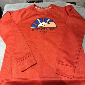 Burton 'Lost At Last' Red Crewneck Sweater